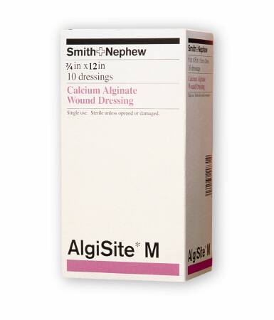 Smith & Nephew 59480400 AlgiSite M Alginate Dressing, ¾ x 12 inch