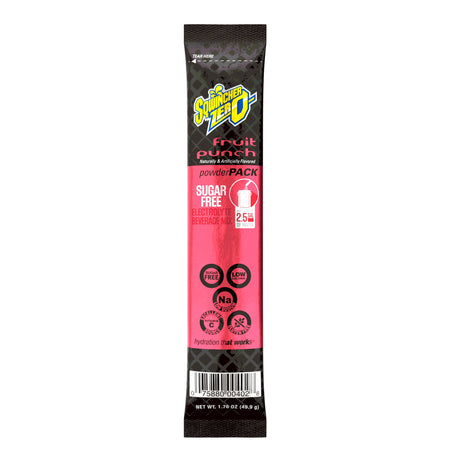 Kent Precision Foods 159016803 Sqwincher Zero Fruit Punch Electrolyte Replenishment Drink Mix