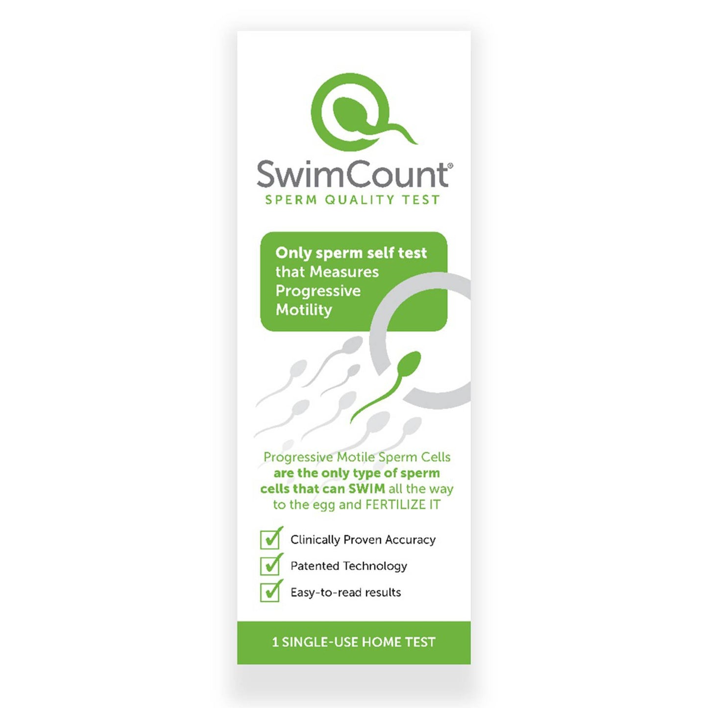 Sexual Health Test Kit SwimCount® Sperm Quality Test 24 Tests CLIA Waived