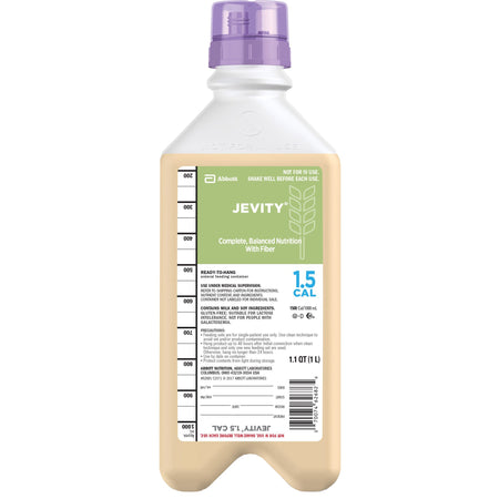 Abbott Nutrition 62681 Jevity 1.5 Cal Tube Feeding Formula, 33.8 oz Ready to Hang Carton