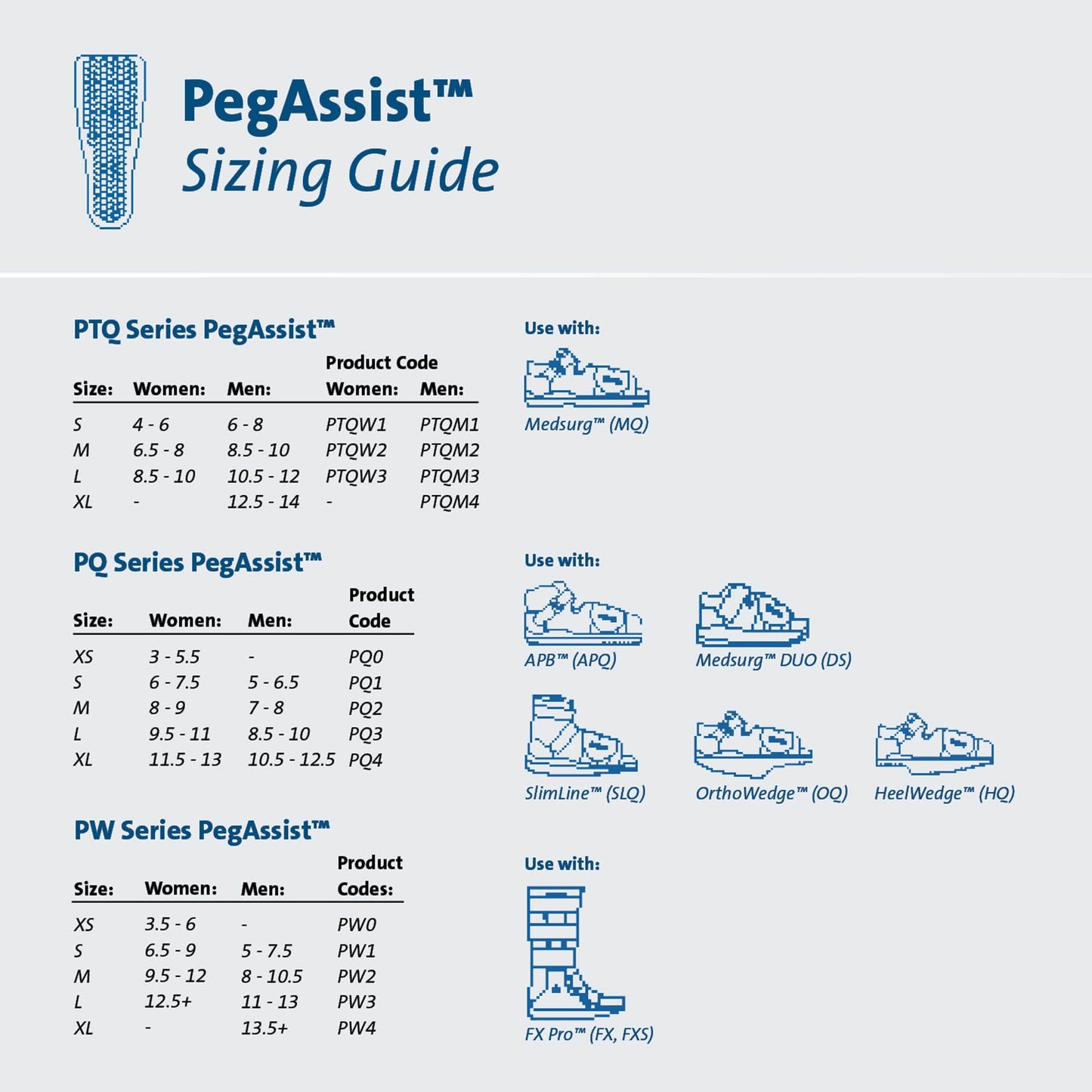 Darco International PegAssist™ Insole, Large