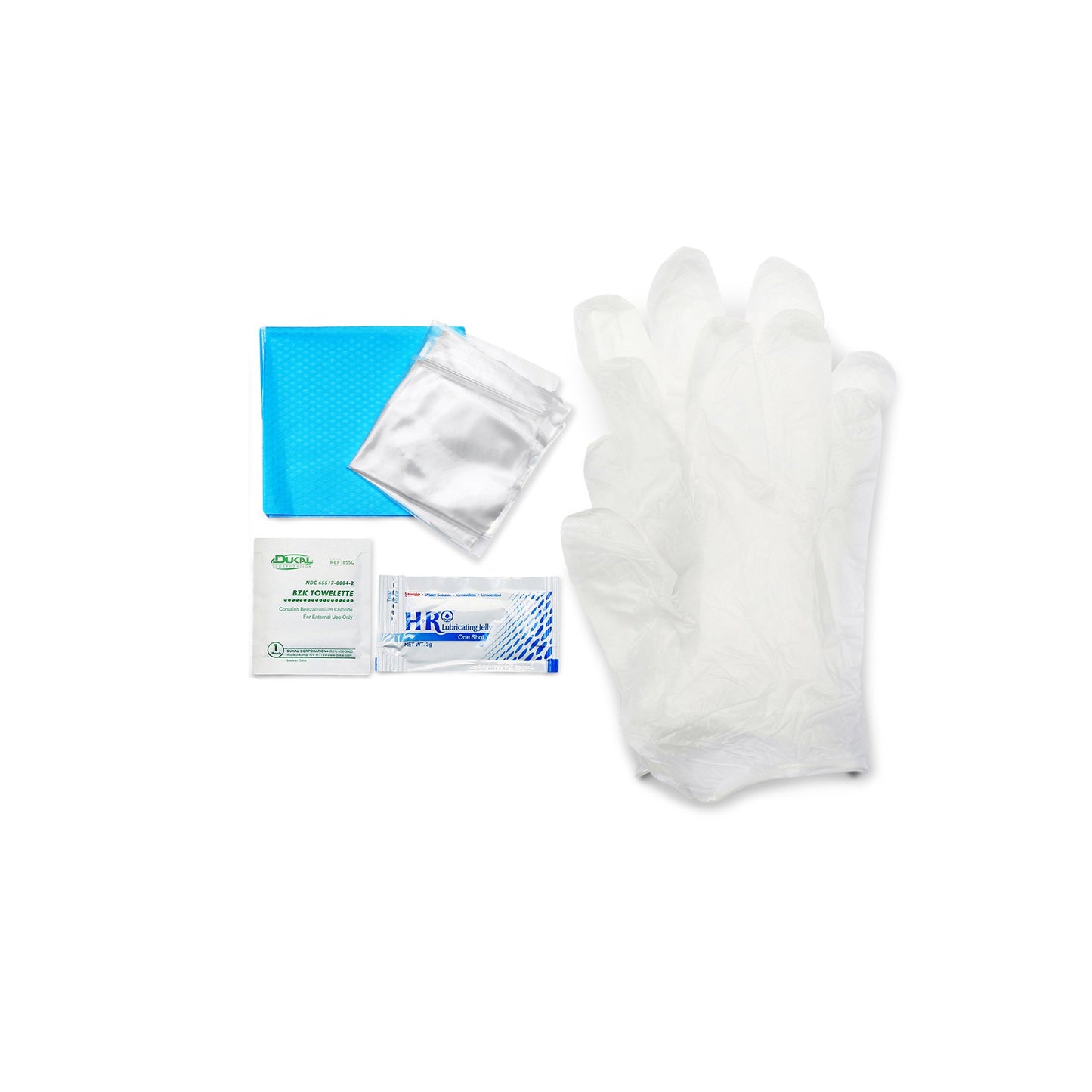 Cure Medical® Catheter Insertion Tray With Zip Lock Bag