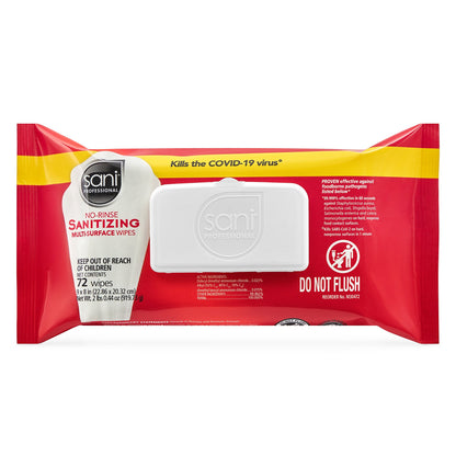 Sani Professional® Surface Disinfectant Cleaner Wipe, 8 x 9 Inch