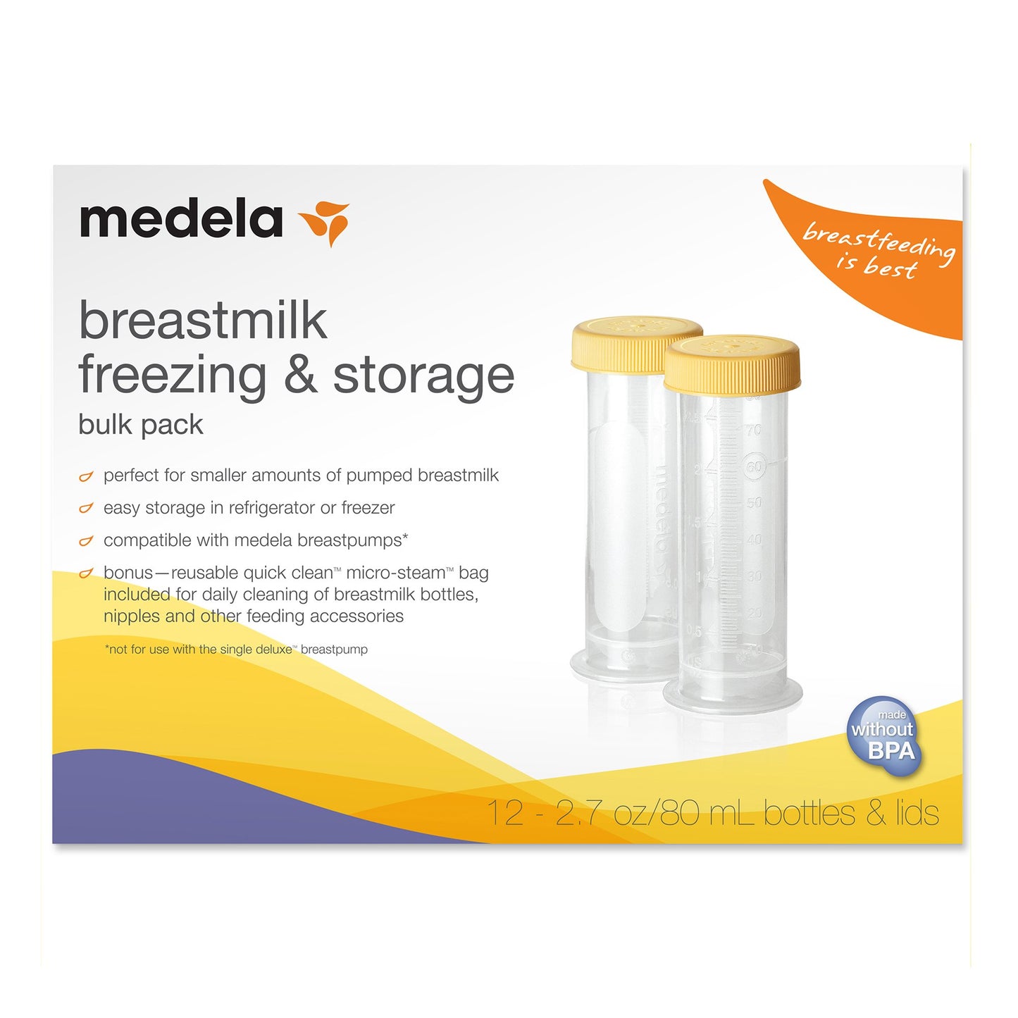Medela Breast Milk Storage Bottle, 2.7-ounce capacity