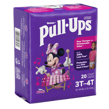 Kimberly-Clark 51353 Huggies Pull-Ups Learning Designs for Girls Training Pants, 3T to 4T