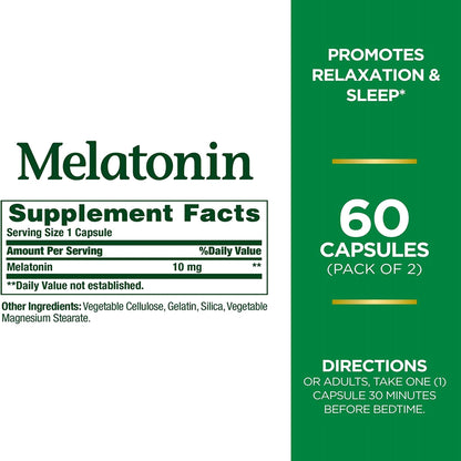 Nature's Bounty® Melatonin 10 mg Capsules