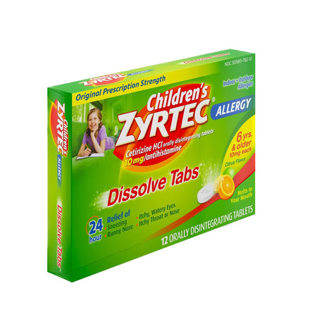 J & J Sales 5058078212 Zyrtec Children's Allergy Orally Dissolve Tabs, Citrus Flavor