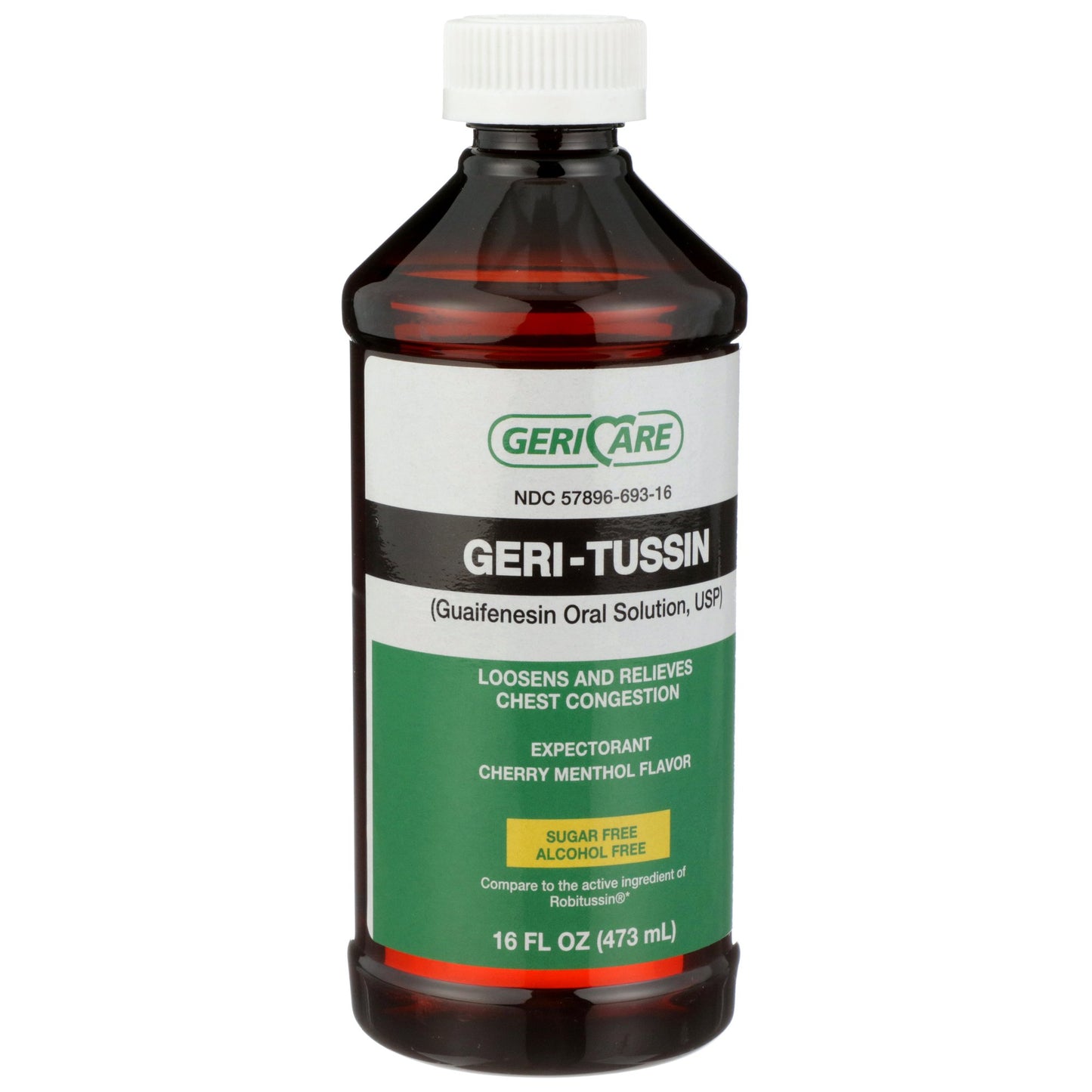 Geri-Care® Guaifenesin Cold and Cough Relief, 16-ounce Bottle