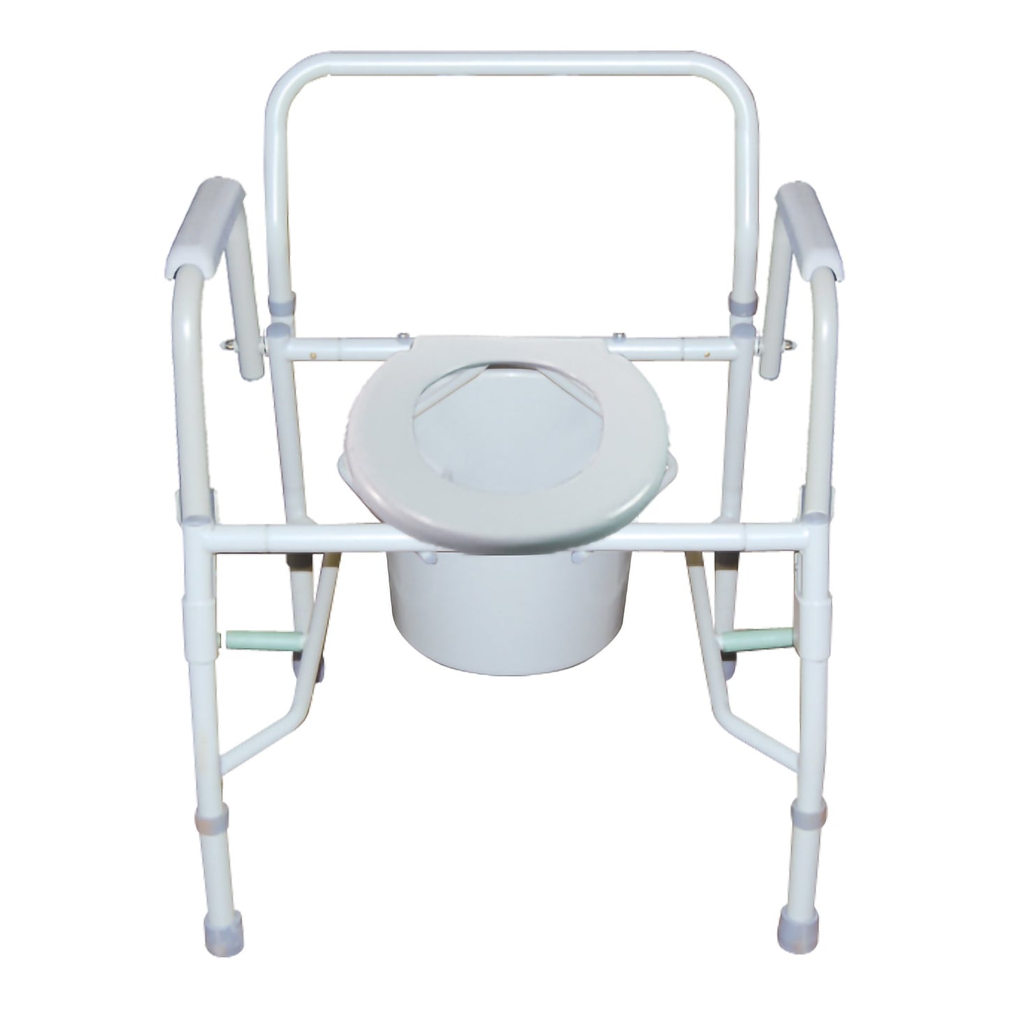 McKesson Non-Folding Steel Frame Commode Chair, 13.75 in. Seat Width