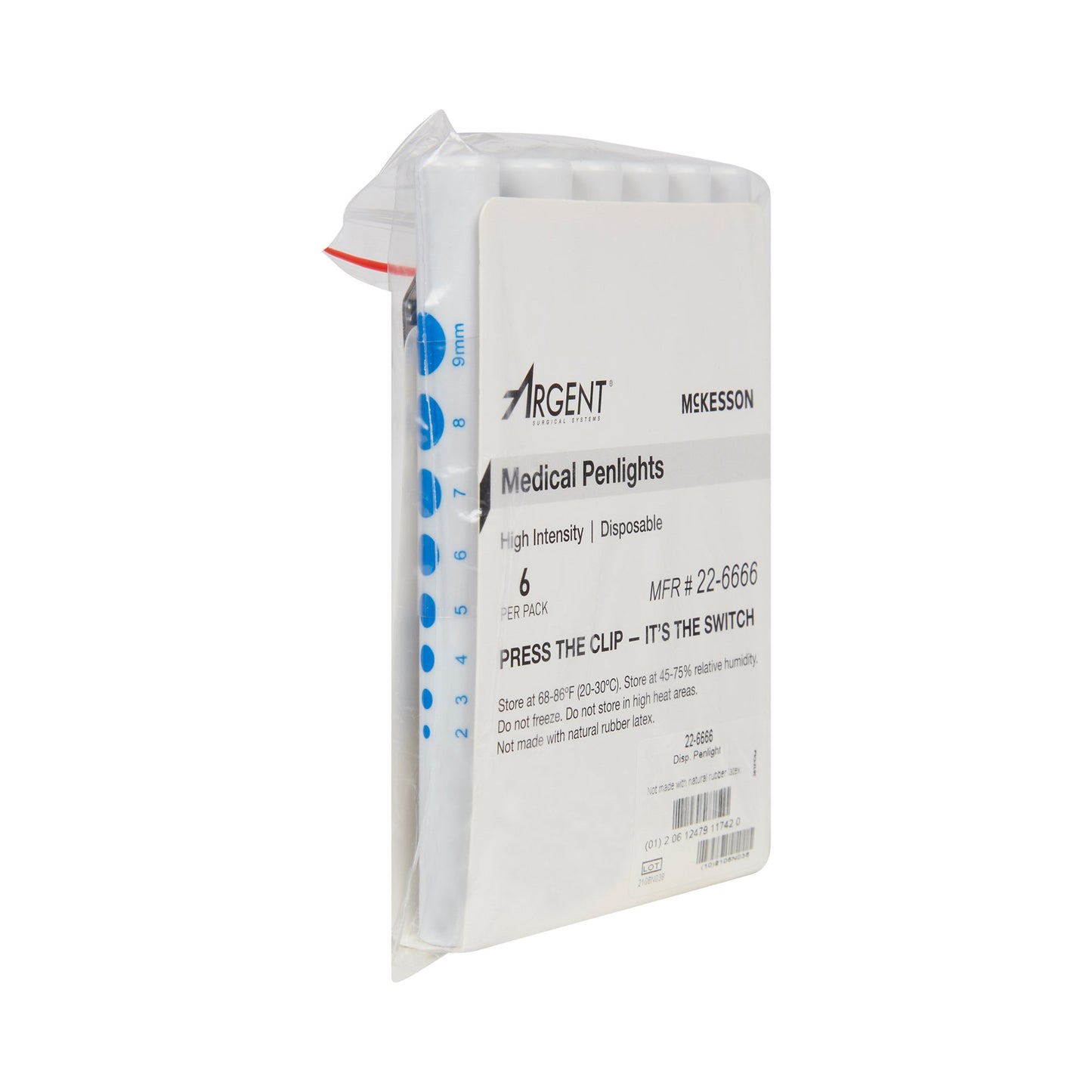 McKesson Disposable Penlight White Light, 4½ Inch