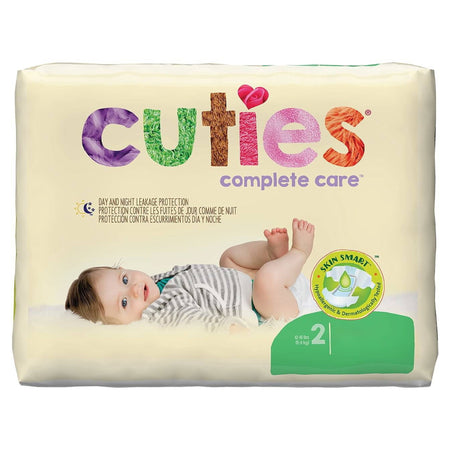 First Quality CDB002 Cuties Complete Care Diapers, Size 2