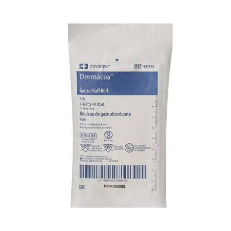 Cardinal 441103 Dermacea Sterile Fluff Bandage Roll, 4-1/2 Inch x 4-1/10 Yard, 6-Ply