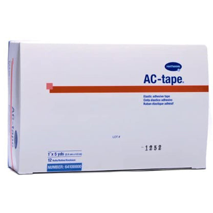 AC-tape® Cotton Elastic Tape, 1 Inch x 5 Yard, Tan