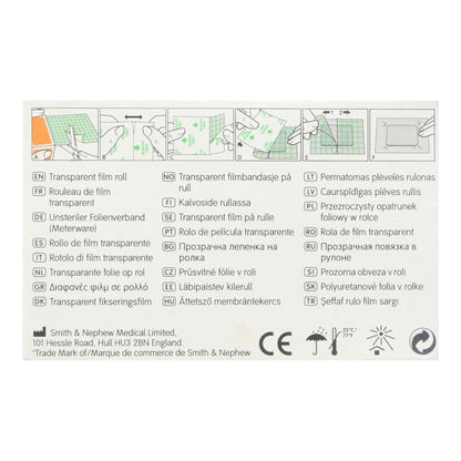 OpSite Flexifix Waterproof Dressing Retention Tape with Liner, 4 Inch x 11 Yard, Transparent