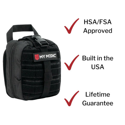 My Medic MYFAK First Aid Kit, Medical Supplies for Survival, Black