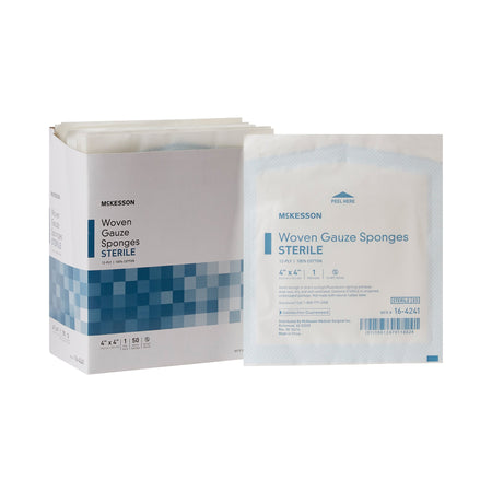 McKesson 16-4241 Sterile Gauze Sponge, 4 x 4 Inch, 12-Ply