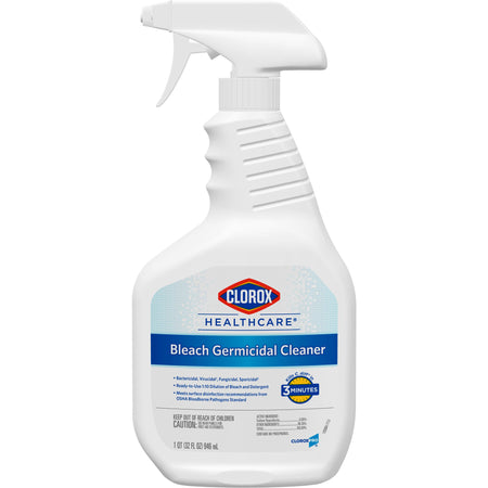 Clorox Healthcare® Bleach Germicidal Cleaner, Spray Bottle, 32 oz.