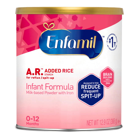 Mead Johnson 87020142 Infant Formula Enfamil A.R. Unflavored 12.9 oz. Can Powder Added Rice Spit Up