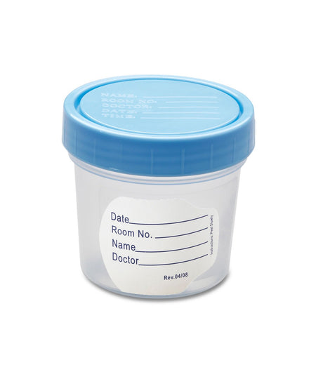 Medline DYND30330 Specimen Container 120 mL (4 oz.) Screw Cap Poly Bagged Sterile / Fluid Path