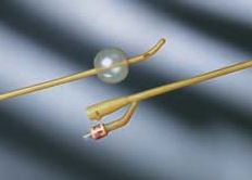 Bard 0100L18 Bardex Lubricath Foley Catheter, 18 Fr., Medium, Coude Tip