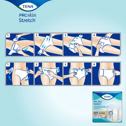 Tena® ProSkin Stretch™ Ultra Incontinence Brief, Large / Extra Large