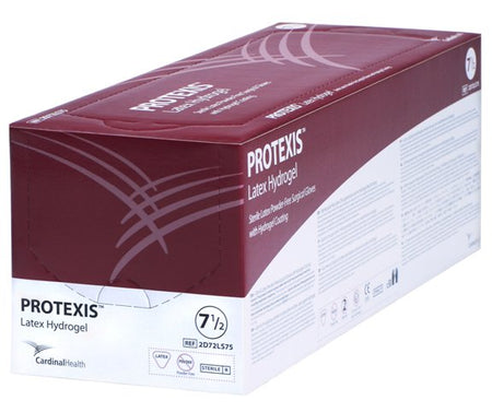 Cardinal 2D72LS80 Protexis Latex Hydrogel Surgical Glove, Size 8, Translucent Yellow