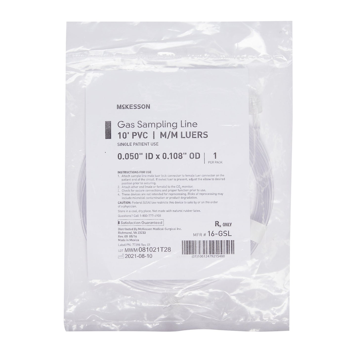 McKesson Gas Sampling Line