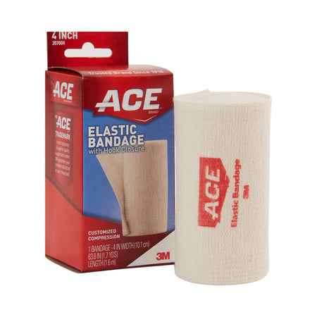 3M 500545 Ace Single Hook and Loop Closure Elastic Bandage, 4 Inch Width