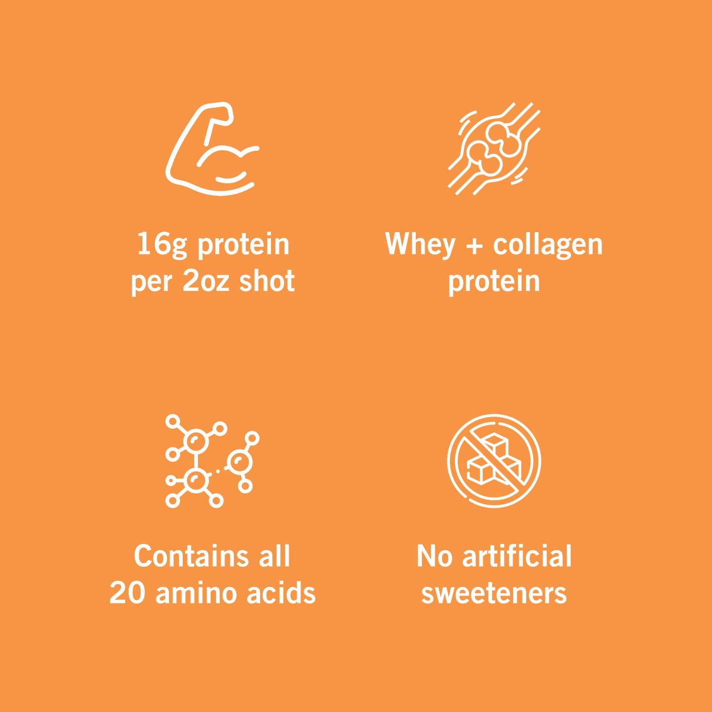 Vidafuel Wellness Protein Drink with Collagen and Whey, Orange Burst Flavor