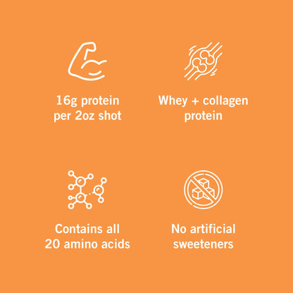Vidafuel Wellness Protein Drink with Collagen and Whey, Orange Burst Flavor