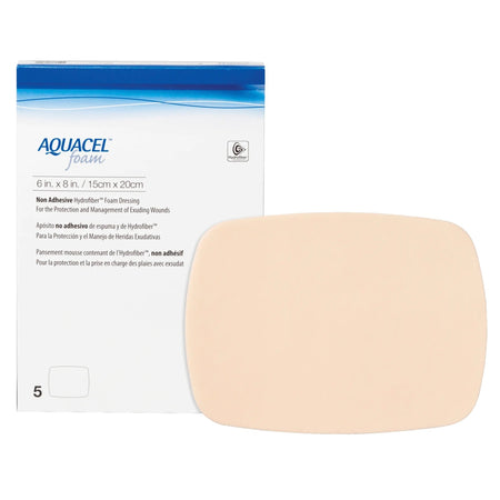 ConvaTec 420637 Aquacel Nonadhesive without Border Foam Dressing, 6 x 8 Inch