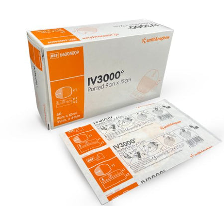 Smith & Nephew Opsite IV3000 Transparent Adhesive Film Dressing, 3½" x 4¾", 50/Box, 66004009