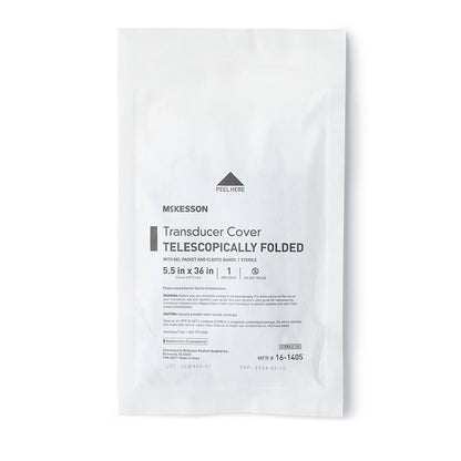 McKesson Telescopically Folded Transducer Cover, 5.5 x 36 Inch