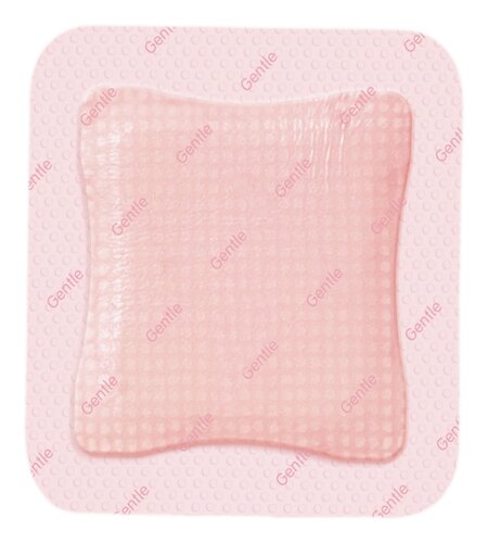 Smith & Nephew Allevyn Gentle Border Silicone Foam Dressing, Square, Hydrocellular Foam/Silicone Gel Adhesive with Border, Sterile, 10/Box, 3" x 3", 5" x 5"