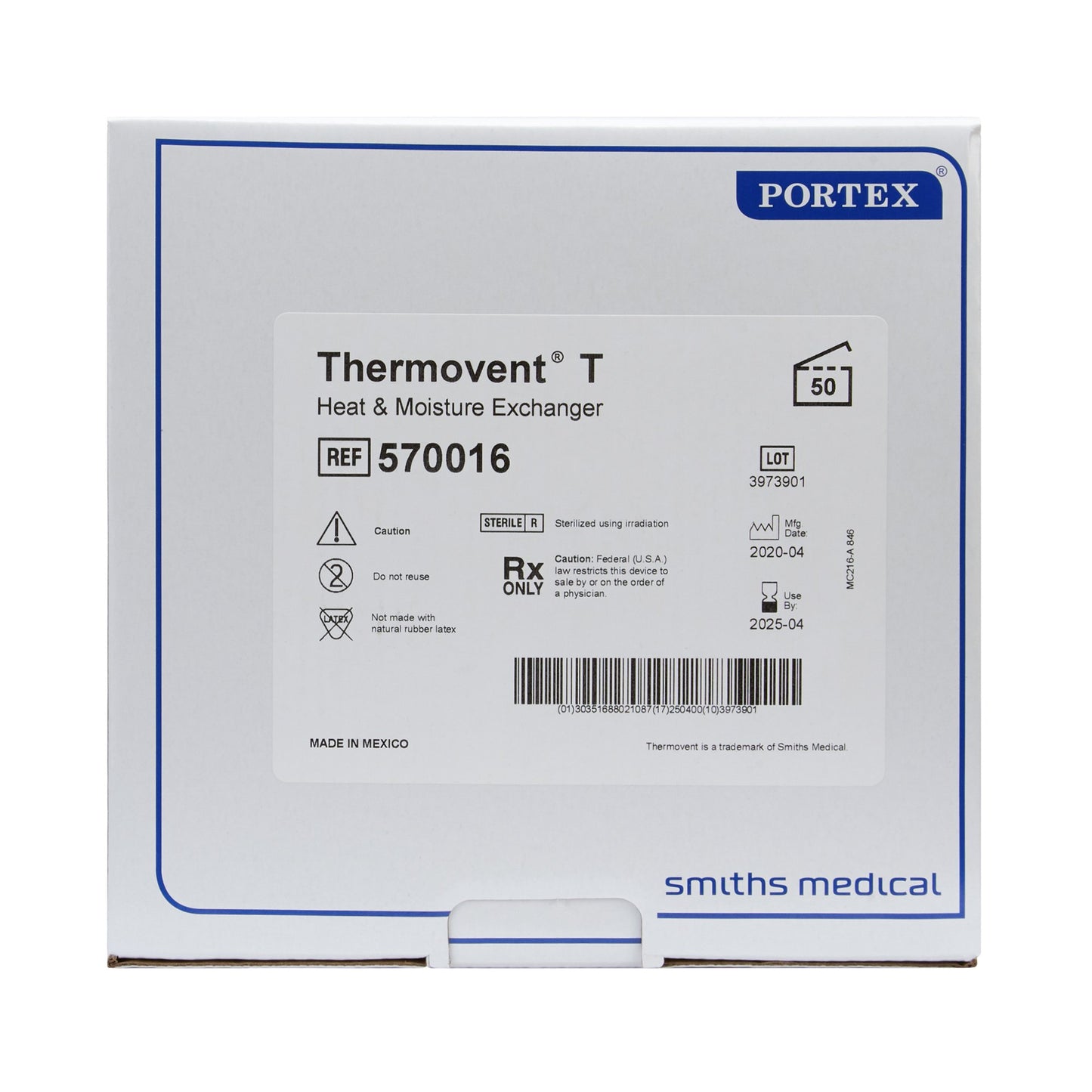 Thermovent® Heat and Moisture Exchanger for Trachs