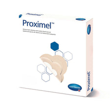 Foam Dressing Proximel® 3 X 3 Inch With Border Waterproof Film Backing Silicone Adhesive Square Sterile