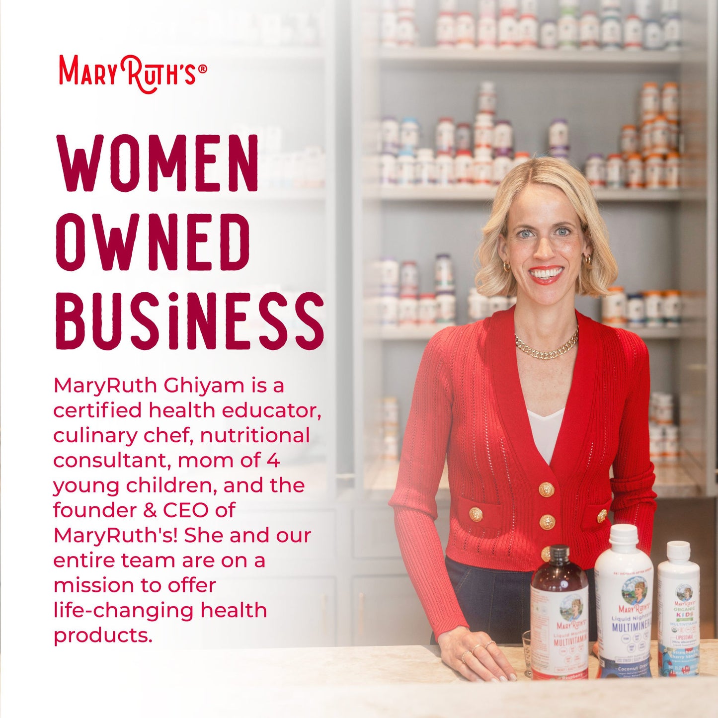 Mary Ruth's™ Liquid Morning Multivitamin, Raspberry Flavor, 30-ounce Bottle