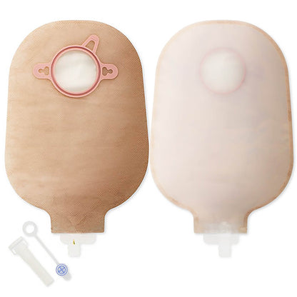 New Image™ Two-Piece Transparent Urostomy Pouch, 57 mm Flange, Red Color Match