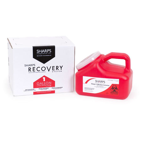 Sharps Compliance 11000-018 Mail System Pro-Tec Mailback Sharps Collector, 1 Gallon