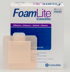 ConvaTec 421559 FoamLite Thin Foam Dressing, 4 x 4 Inch