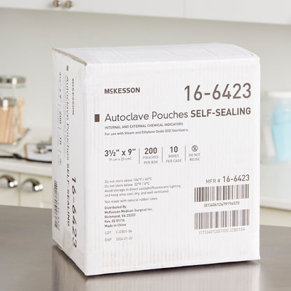 McKesson Sterilization Pouch, 3½ x 9 Inch