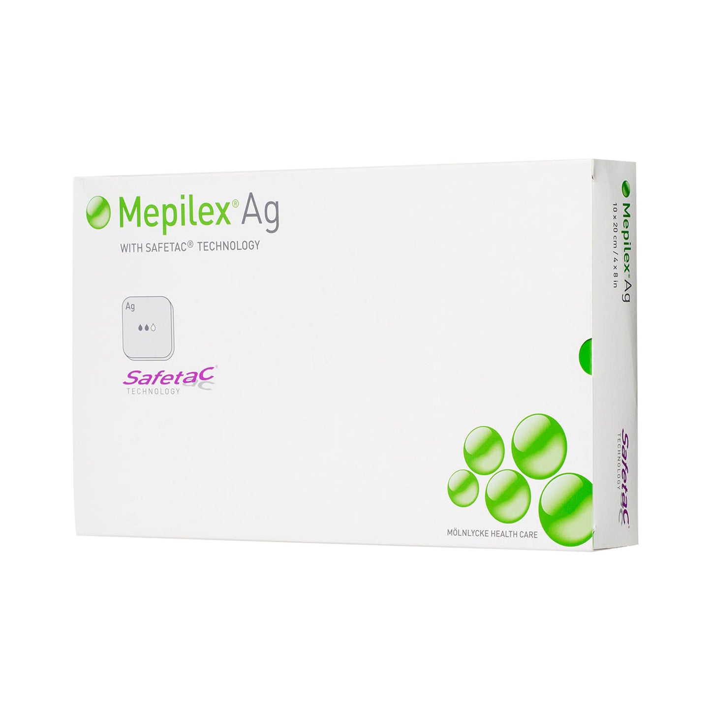 Mepilex® Ag Foam Dressing with Silver, 8 x 20 Inch