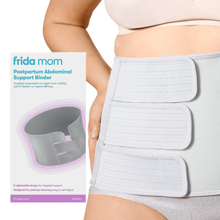 Abdominal Binder Fridababy® Small / Medium Hook and Loop Closure 29 to 46 Inch Waist Circumference Adult
