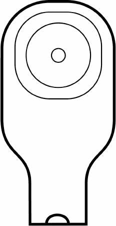 Hollister 8643 Premier Flextend One-Piece Beige Colostomy Pouch, 9 Inch Length