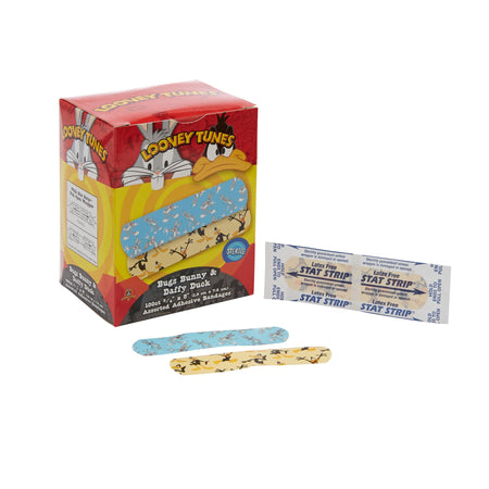 Dukal 1075737 Looney Tunes Stat Strip Adhesive Strip, 3/4 x 3 Inch