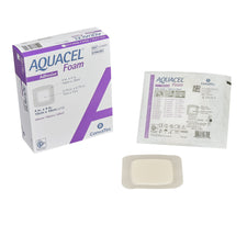 Convatec 420680 Aquacel® Silicone Adhesive with Border Silicone Foam Dressing, 4 x 4 Inch