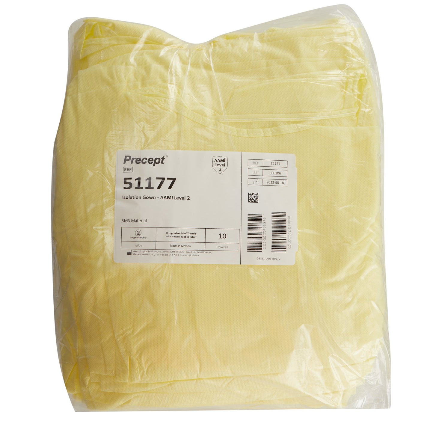Percept Full Coverage Isolation Gown, Large