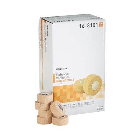 McKesson 16-3101 Self-adherent Closure Cohesive Bandage, 1 Inch x 5 Yard