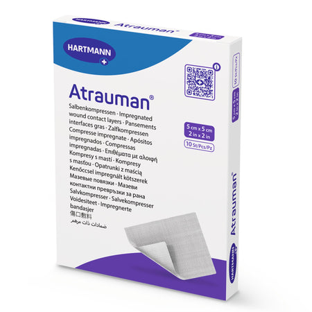 Hartmann 499510 Atrauman Impregnated Wound Contact Layer Dressing, 2 x 2 Inch