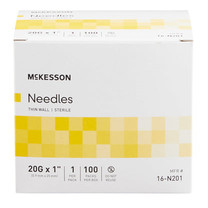 McKesson Hypodermic Needle, 20 Gauge, 1 Inch